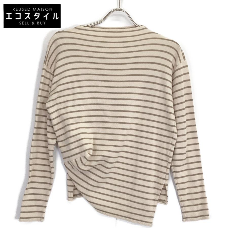 JURGEN LEHL ヨーガンレール アイボリー コットン ボーダー ボート