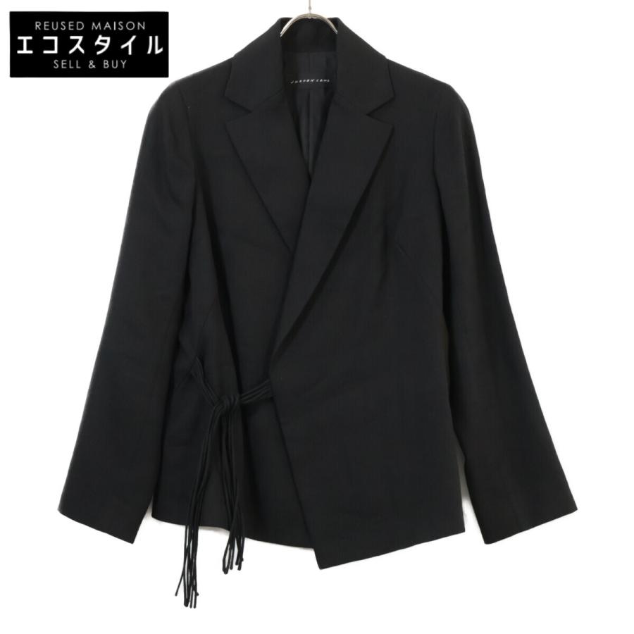 JURGEN LEHL ヨーガンレール ブラック ウール×リネン テーラード