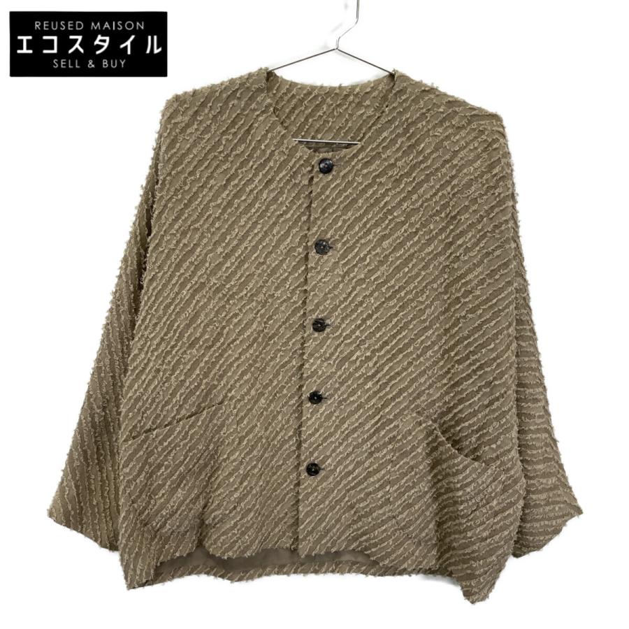 JURGEN LEHL ヨーガンレール ベージュ ジグザクループ ノーカラー