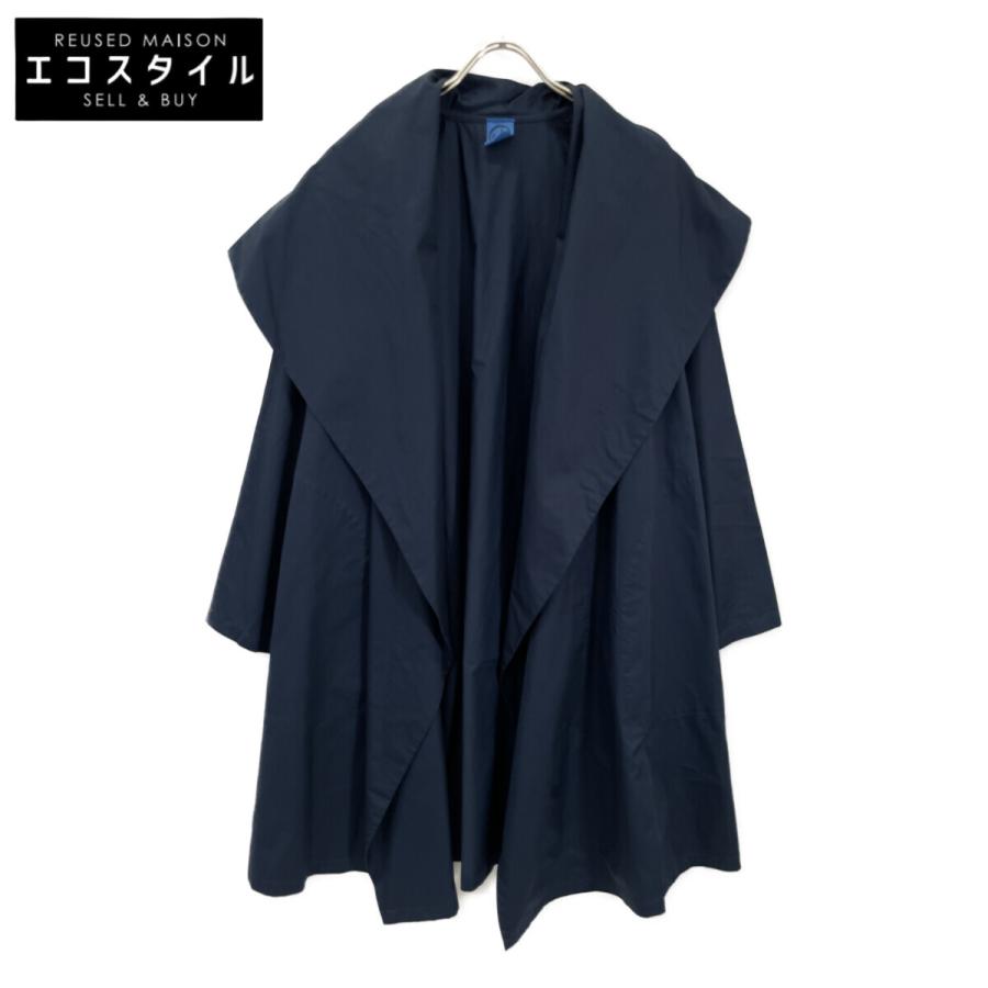ヨーガンレール　ショール　コート JURGEN LEHL ヨーガンレール ネイビー コットン スプリングコート