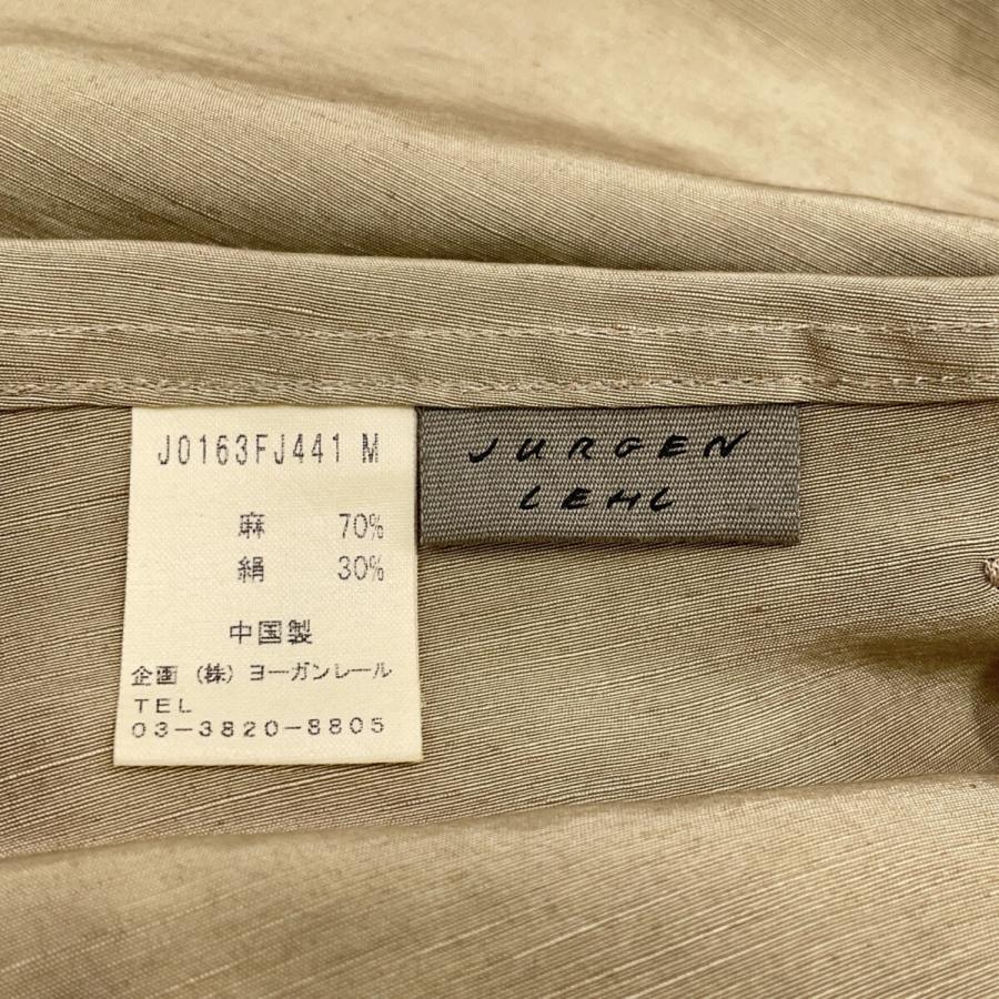 【未使用】ヨーガンレール リネン ベージュ エプロン ポケット付き 巻きタイプ 未使用】ヨーガンレール リネン ベージュ エプロン ポケット付き 巻き