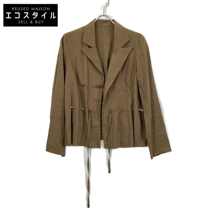 JURGEN LEHL ヨーガンレール ブラウン シルク×リネン ジャケット