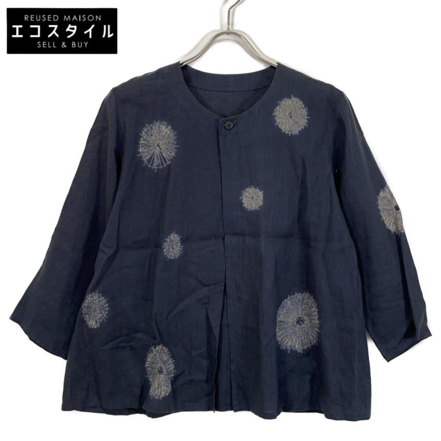 美品 ヨーガンレール Jurgen Lehl リネンシャツ ラミー100% 総柄 美品 ヨーガンレール Jurgen Lehl リネンシャツ ラミー100% 総柄 美品