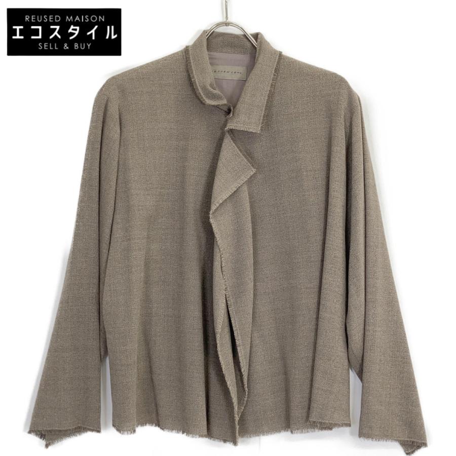 JURGEN LEHL ヨーガンレール ブラウン ウール シャツジャケット