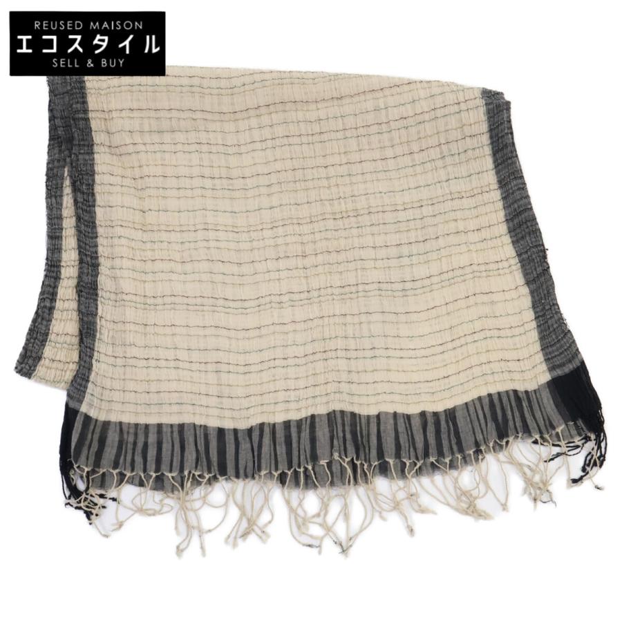 美品 JURGEN LEHL ヨーガンレール J0161ESF34 ちりめん ストール