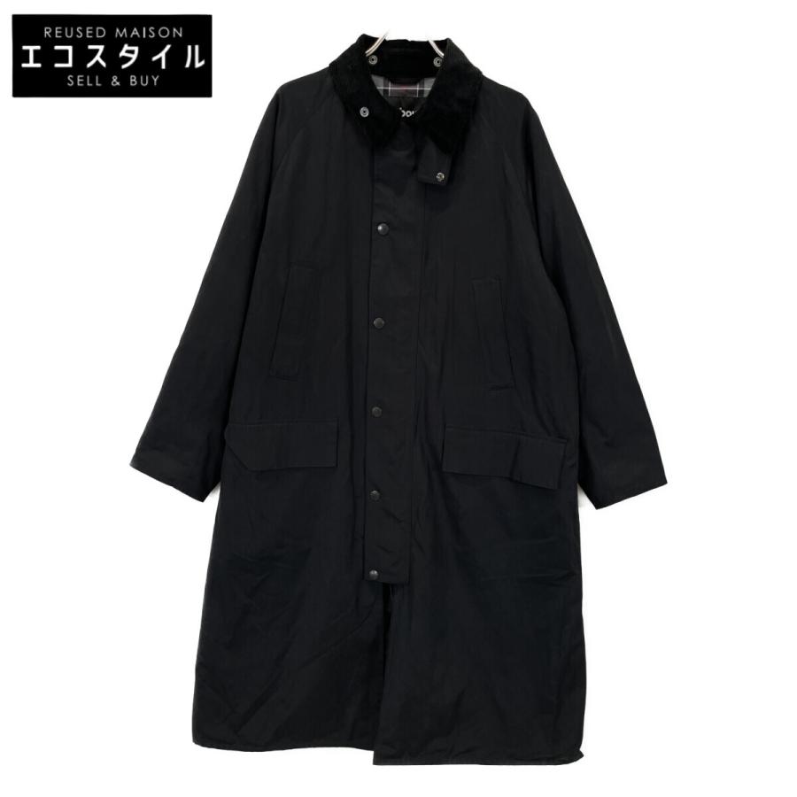 Barbour ブラック ロングコート最終値下 Barbour バブアー 23AW フリークスストア別注 SNOWDON ロングコート