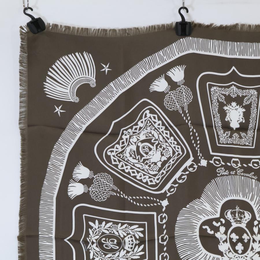 美品/ HERMES エルメス サーベル飾袋 フリンジ カレH80 シルク100