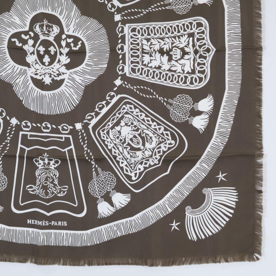 美品/ HERMES エルメス サーベル飾袋 フリンジ カレH80 シルク100