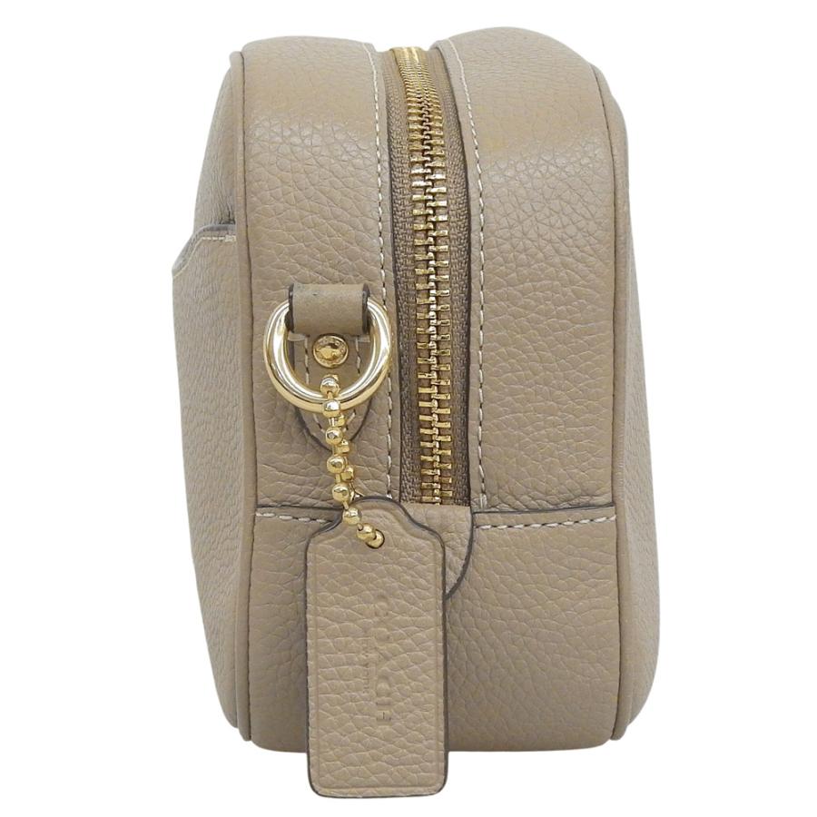 美品 COACH コーチ レザー ショルダーバッグ レディース ベージュ 
