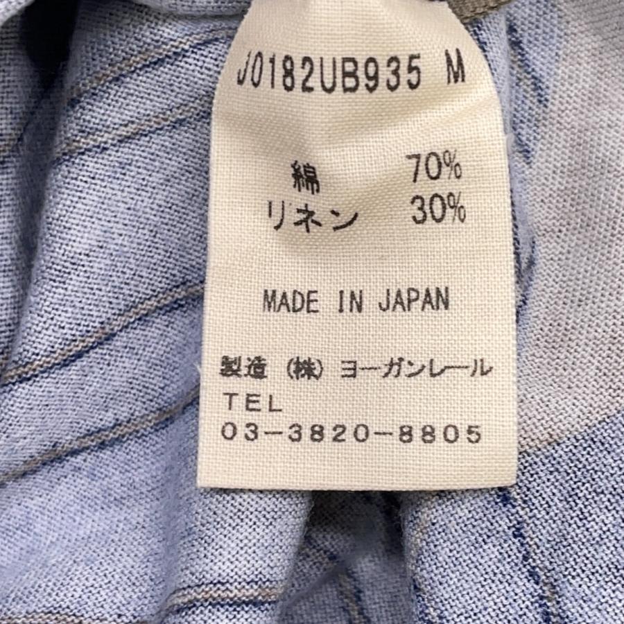 JURGEN LEHL ヨーガンレール ネイビー リネン×コットン 総柄