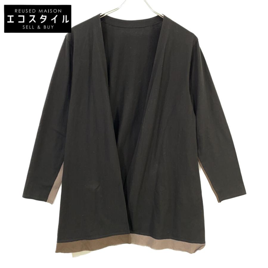 Jurgen Lehl - ♪♪JURGEN LEHL ヨーガンレール レディース カーディガン SIZE M ブラック JURGEN LEHL ヨーガンレール ブラック コットン×リネン テープ