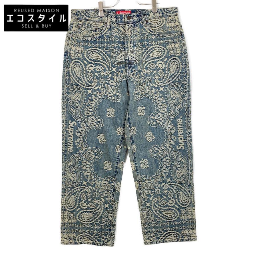 Supreme（シュプリーム） 25SS ブルー Bandana Jacquard Baggy デニム