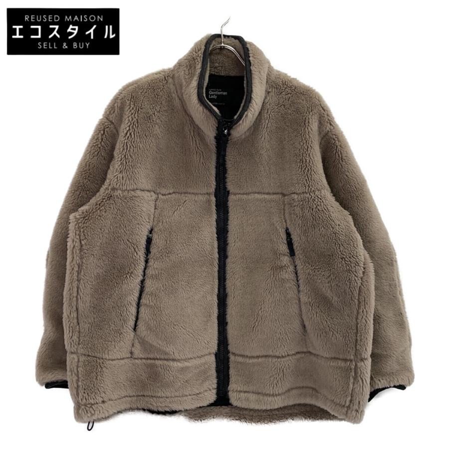 Chaos カオス CH207020ER-00 ブラウン ウール ボアブルゾン ジャケット