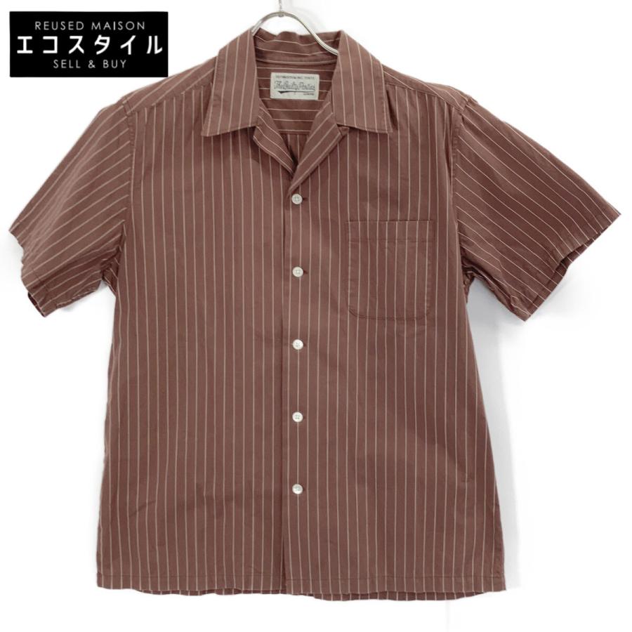 WACKO MARIA（ワコマリア） 20SS ブラウン PINSTRIPE OPEN COLLAR
