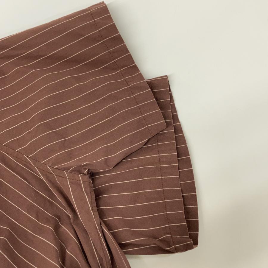 WACKO MARIA（ワコマリア） 20SS ブラウン PINSTRIPE OPEN COLLAR