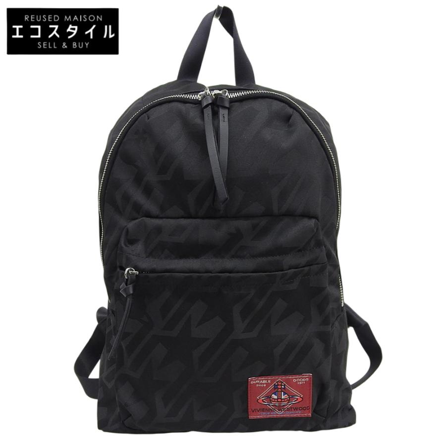 ヴィヴィアン バックパック ナイロン　黒　リュック Vivienne Westwood ヴィヴィアンウエストウッド ナイロン×レザー