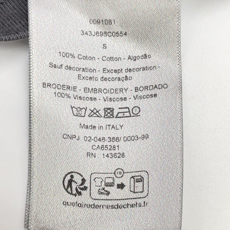 Dior HOMME ディオールオム グレー エンブロイダリー ロゴ Tシャツ