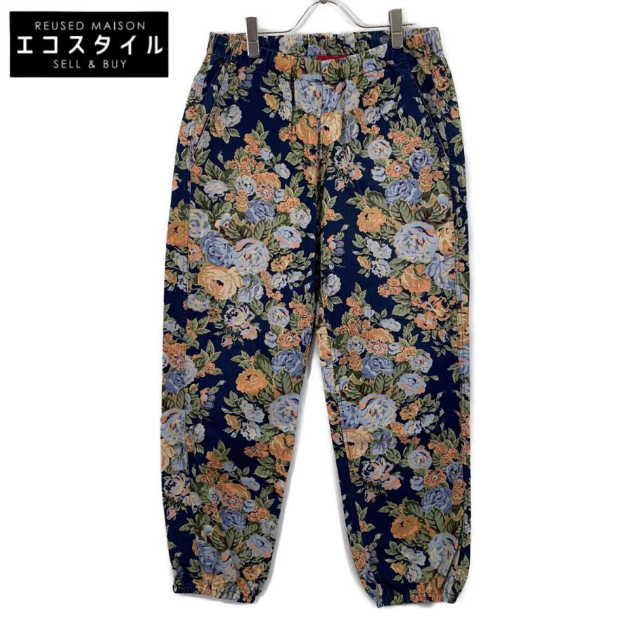Supreme（シュプリーム） 14AW ネイビー Flowers Pant パンツ ブルー