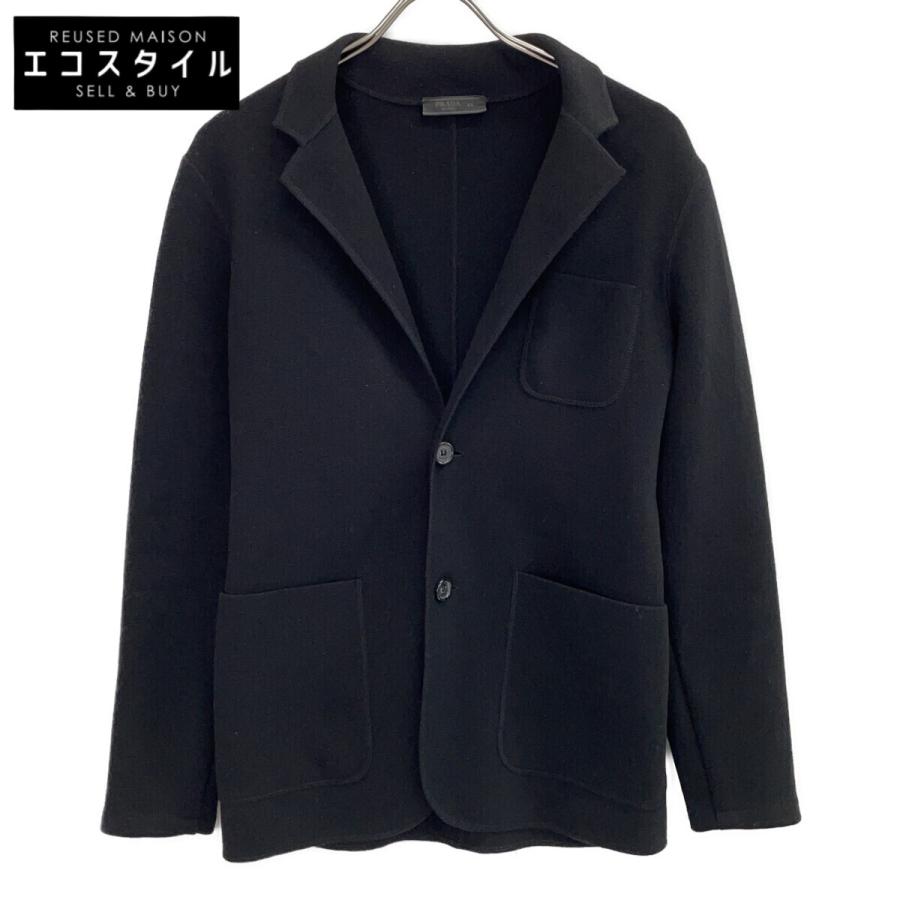 ジャケット・アウター Prada Wool Coat IT44 PRADA（プラダ） 14年 0000ET ブラック ウール シングル ジャケット