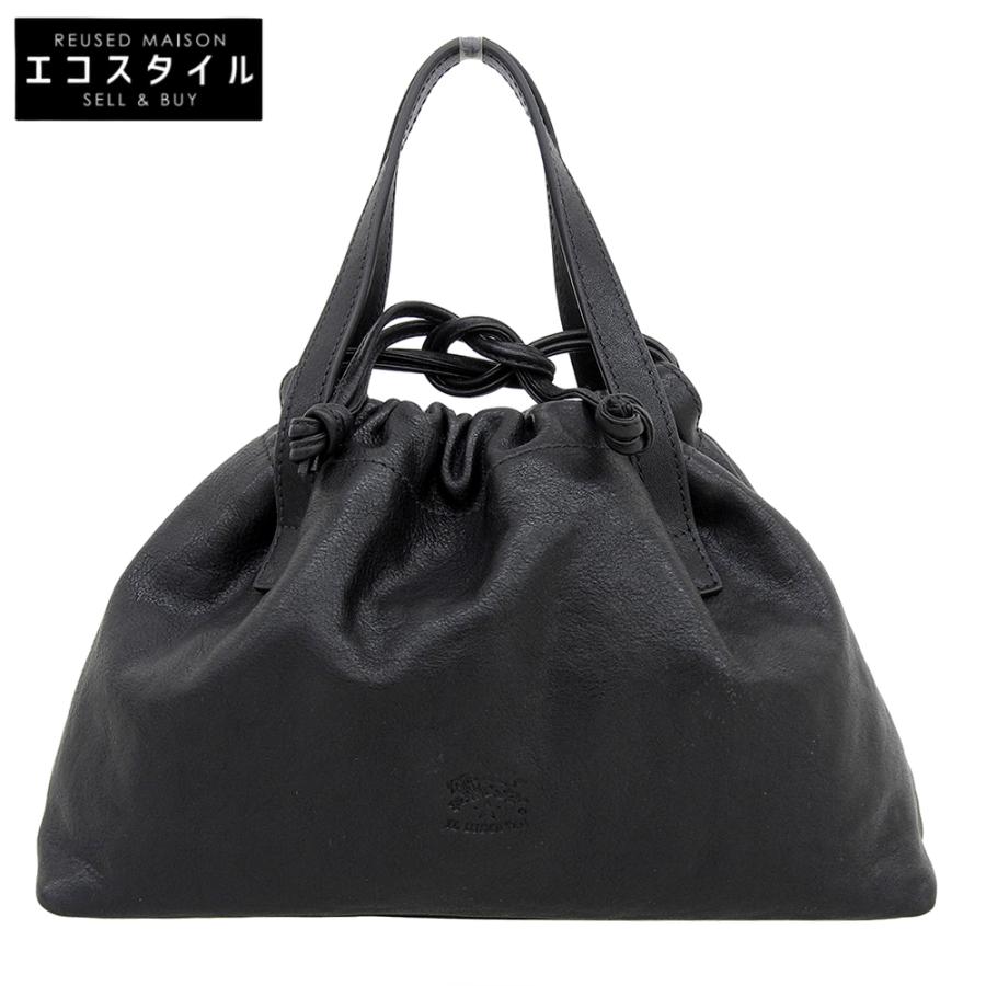 IL BISONTE（イルビゾンテ） レザー 巾着 ハンドバッグ レディース