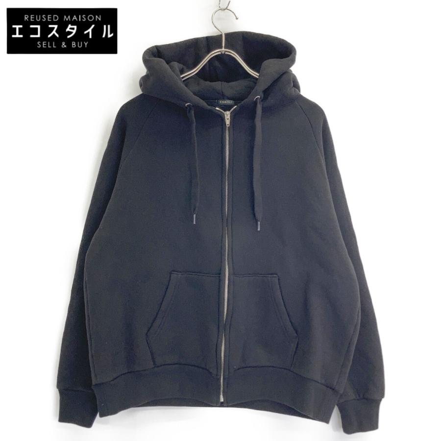 COMOLI コモリ ネイビー C/W 裏毛ジップパーカ ネイビー系 2 トップス