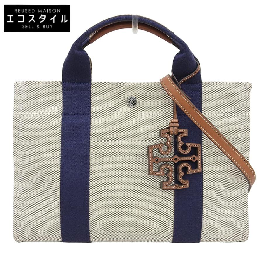 TORY BURCH（トリーバーチ） 美品 キャンバス スモール トートバッグ 