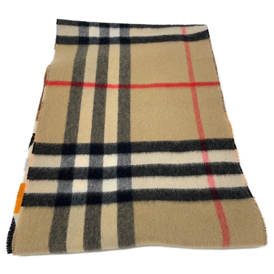 BURBERRY（バーバリー） チェック リバーシブル フリンジ マフラー