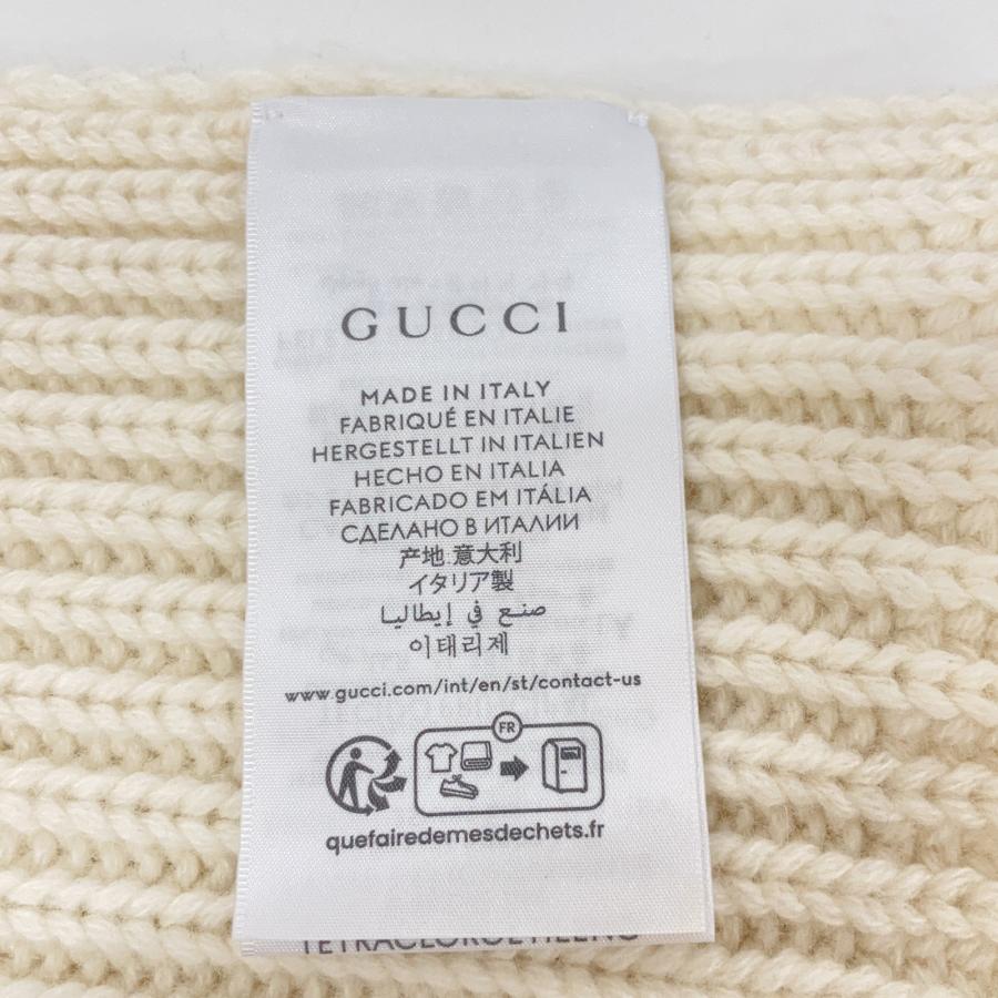 GUCCI（グッチ） 美品 773426 ダブルG ウールカシミヤ マフラー 25