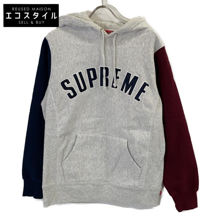 Supreme（シュプリーム） 16AW グレー アーチロゴ フーテッドパーカ 