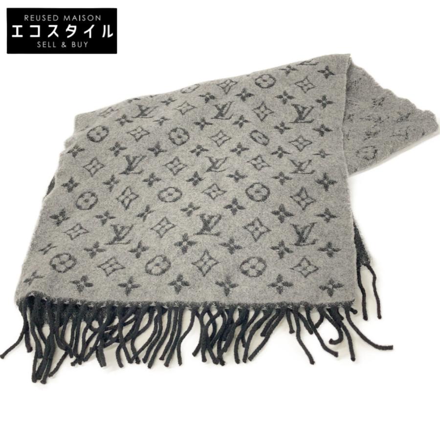 LOUISVUITTONグレーマフラー G*O様 LOUIS VUITTON グレー マフラー