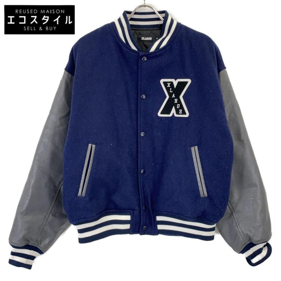 XLARGE エクストララージ 101214021004 ネイビー ウール スタジャン M 