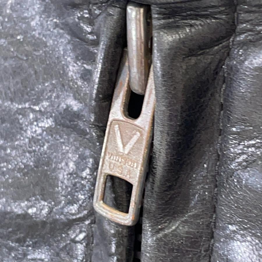 VANSON（バンソン） 14989 ブラック レザー シングルライダース