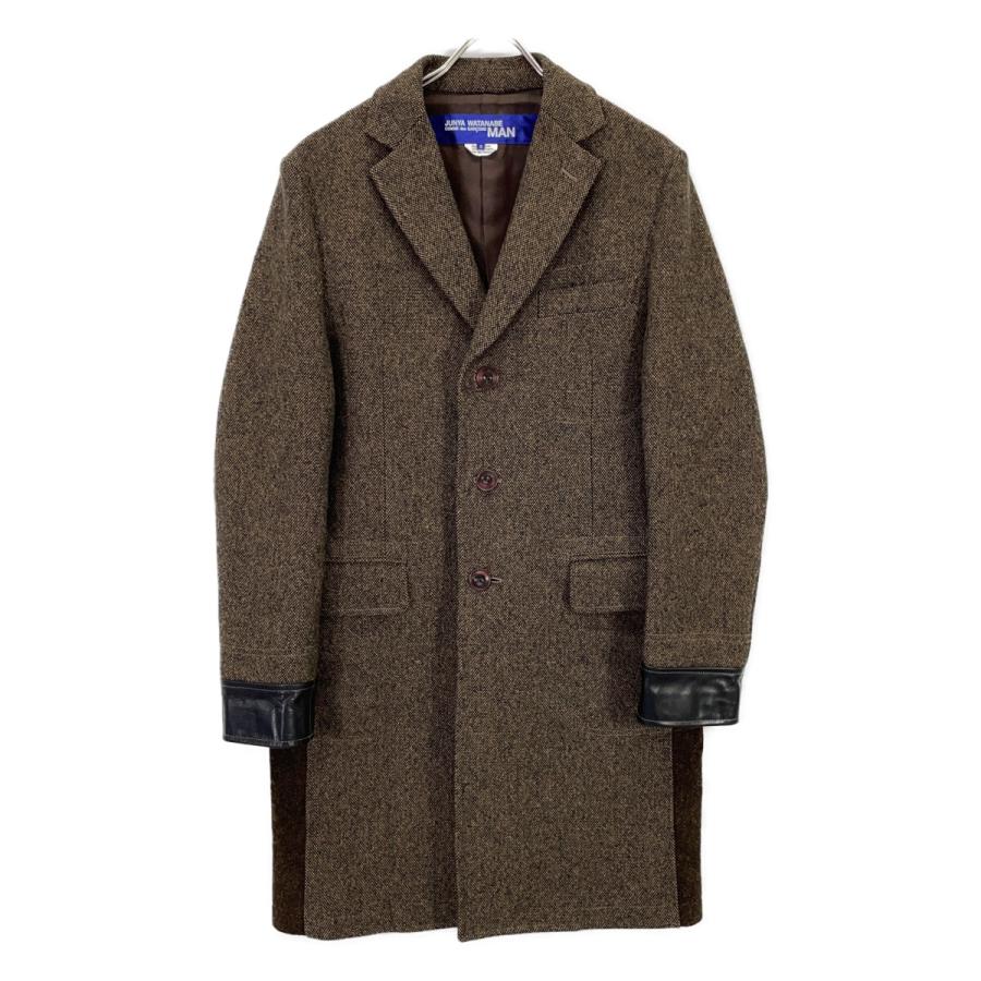 JUNYA WATANABE MAN コムデギャルソン ツイードピーコート M JUNYA WATANABE MAN ジュンヤワタナベマン 19AW WD-C002 ブラウン