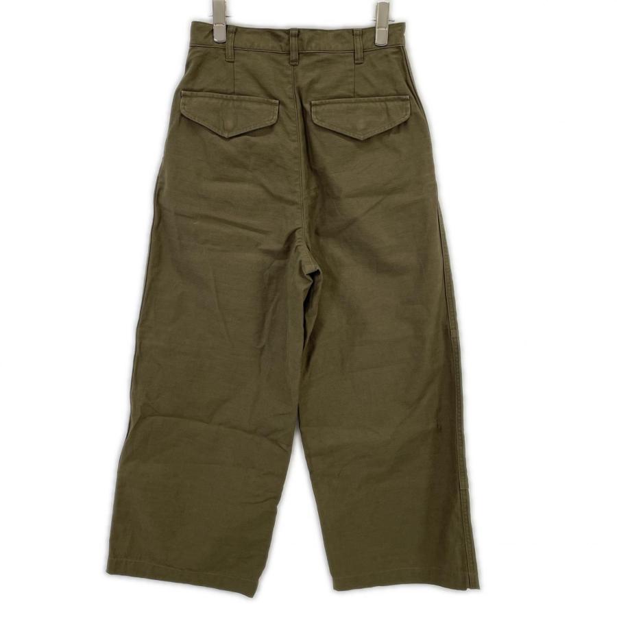 美品/ AURALEE オーラリー A25AP02BP WASHED BAGGY SATIN CARGO PANTS カーゴパンツ 0 レディース_2