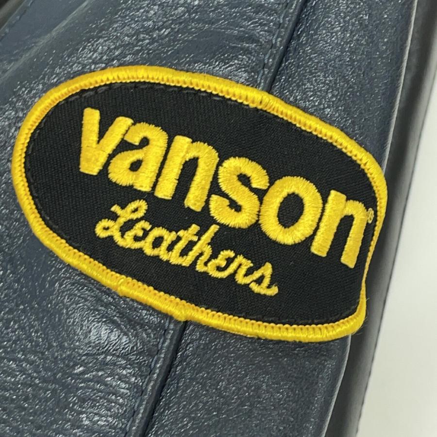 VANSON（バンソン） 美品/ 42542 TJV オールレザー スタジャン 36