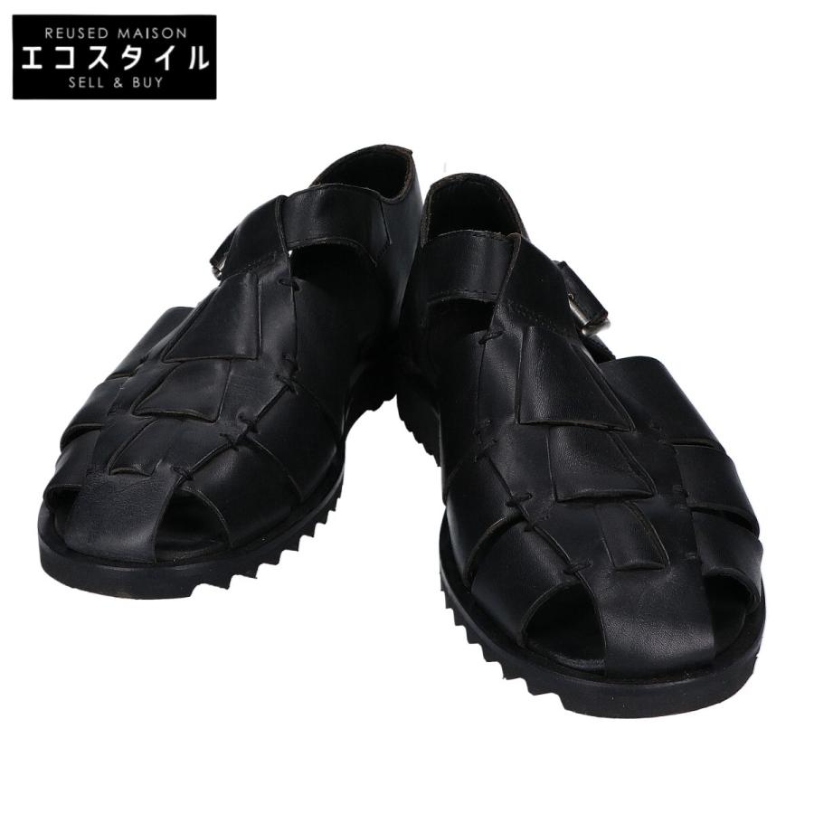Paraboot パラブーツ パシフィック グルカサンダル 39 ブラック メンズ