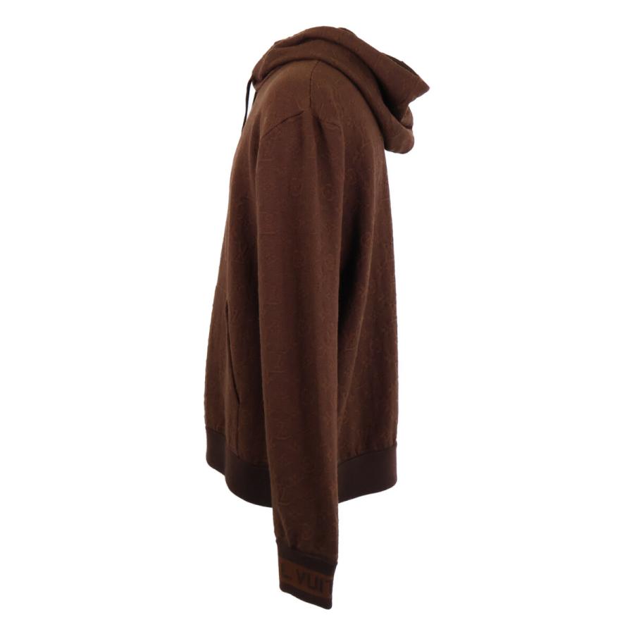 美品/国内正規 LOUIS VUITTON ルイヴィトン RM212 AU7 HLN81W モノグラム プルオーバー ニットパーカー M ブラウン メンズ_2