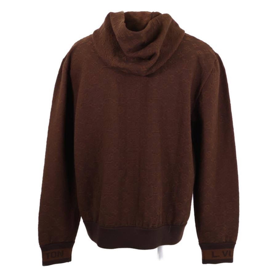 美品/国内正規 LOUIS VUITTON ルイヴィトン RM212 AU7 HLN81W モノグラム プルオーバー ニットパーカー M ブラウン メンズ_3
