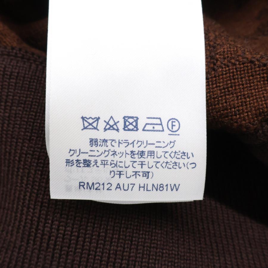 美品/国内正規 LOUIS VUITTON ルイヴィトン RM212 AU7 HLN81W モノグラム プルオーバー ニットパーカー M ブラウン メンズ_6