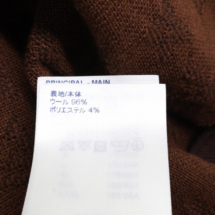 美品/国内正規 LOUIS VUITTON ルイヴィトン RM212 AU7 HLN81W モノグラム プルオーバー ニットパーカー M ブラウン メンズ_7