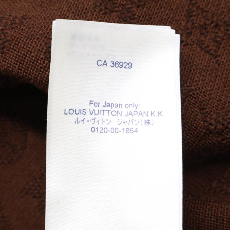 美品/国内正規 LOUIS VUITTON ルイヴィトン RM212 AU7 HLN81W モノグラム プルオーバー ニットパーカー M ブラウン メンズ_8