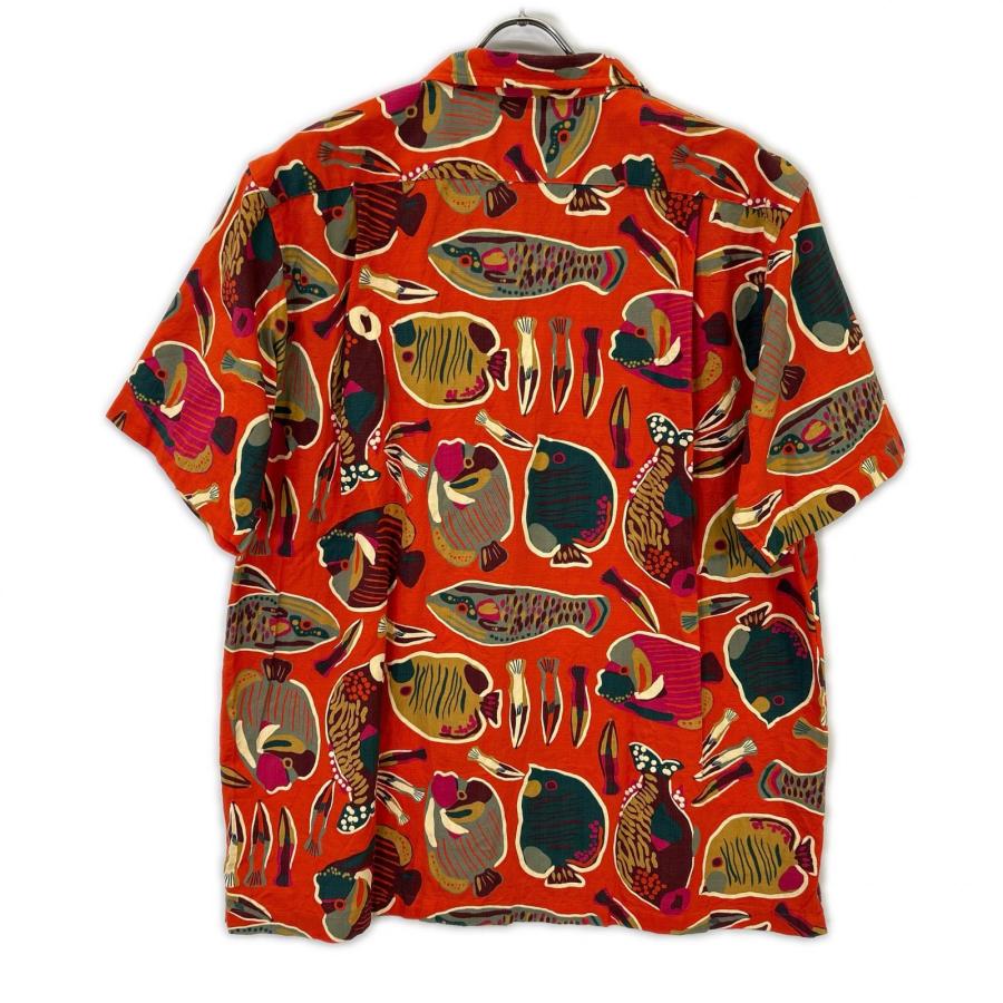 patagonia（パタゴニア） 52567SP25 オレンジ フィッシュ柄 アロハ