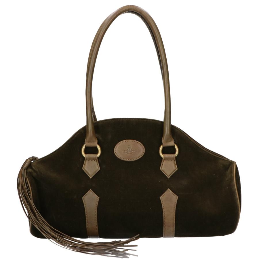 【美品/保存袋付き】ヴィヴィアンウエストウッド ミニボストンバッグ ハンドバッグ Vivienne Westwood ヴィヴィアンウエストウッド ベルベット フリンジ
