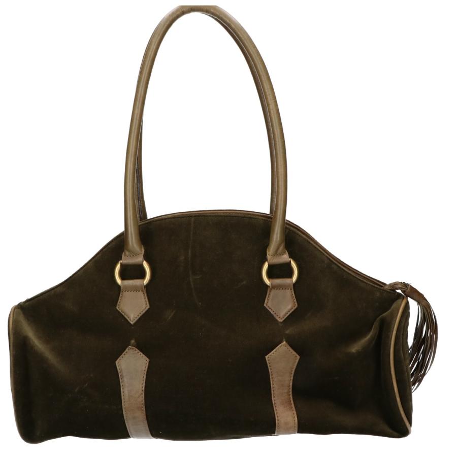 【美品/保存袋付き】ヴィヴィアンウエストウッド ミニボストンバッグ ハンドバッグ Vivienne Westwood ヴィヴィアンウエストウッド ベルベット フリンジ