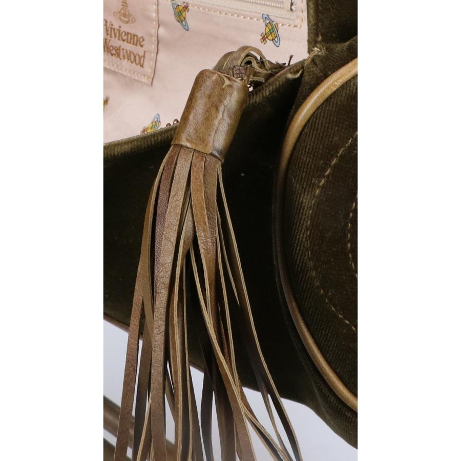 Vivienne Westwood ヴィヴィアンウエストウッド ベルベット フリンジ