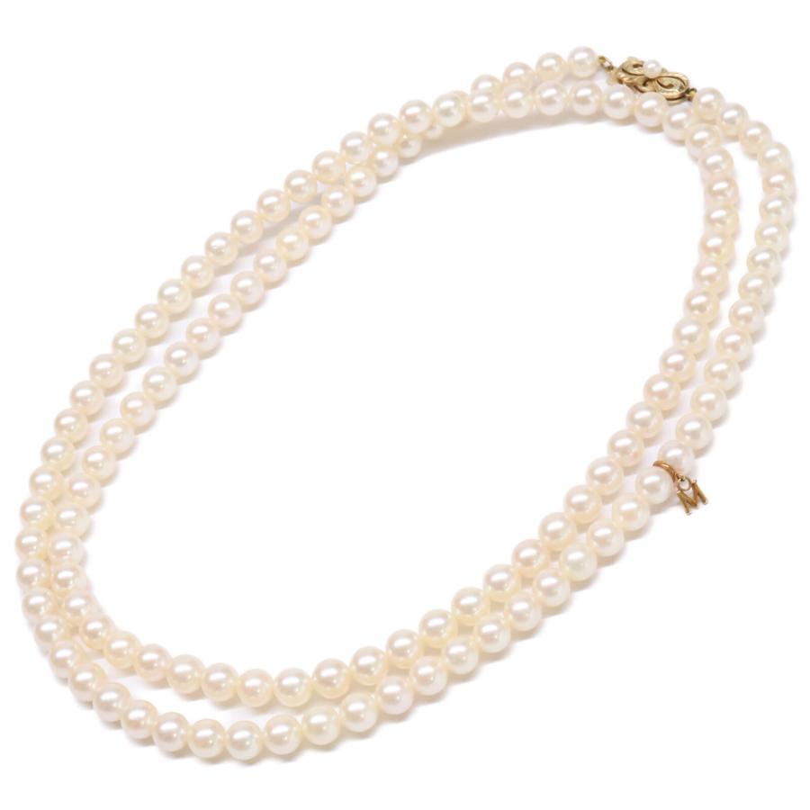 MIKIMOTO（ミキモト） K14 6.5-7mm アコヤ真珠 パール 2連 ネックレス