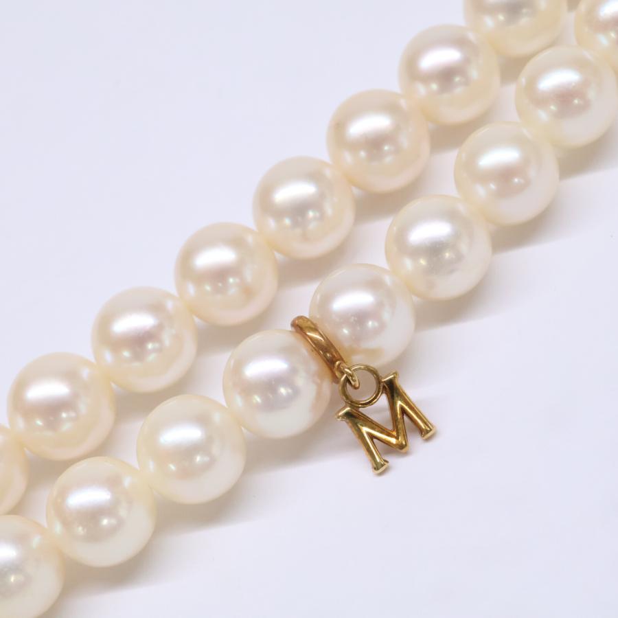 MIKIMOTO（ミキモト） K14 6.5-7mm アコヤ真珠 パール 2連 ネックレス