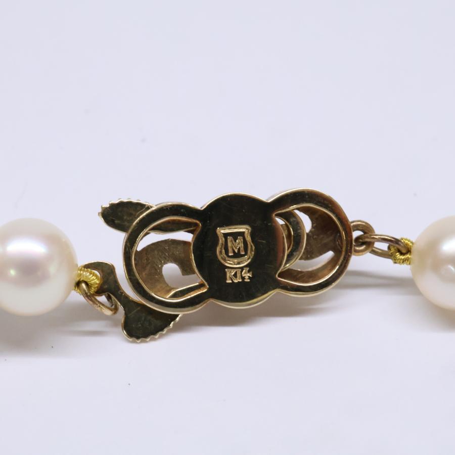 MIKIMOTO（ミキモト） K14 6.5-7mm アコヤ真珠 パール 2連 ネックレス