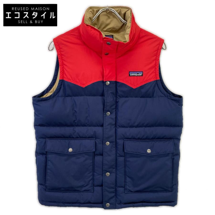 Patagonia パタゴニア 27571 ネイビー×レッド スリングショット ダウンベスト S patagonia（パタゴニア） 27571 ネイビー×レッド スリングショット
