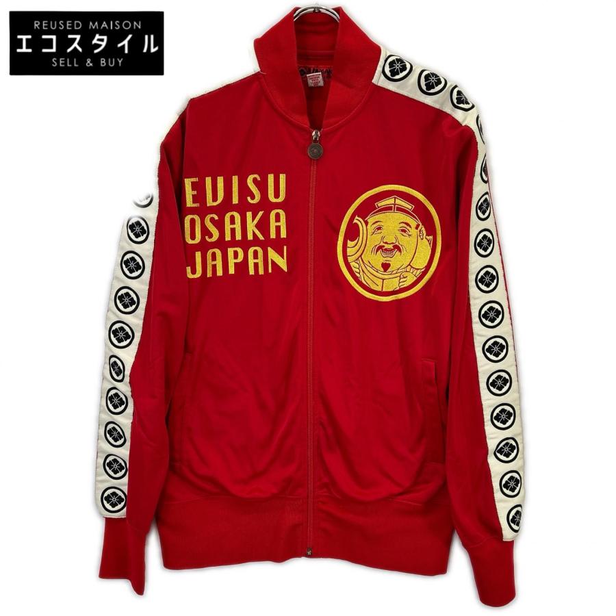 EVISU（エヴィス） レッド YAMANE 袖ライン トラックジャケット レッド 